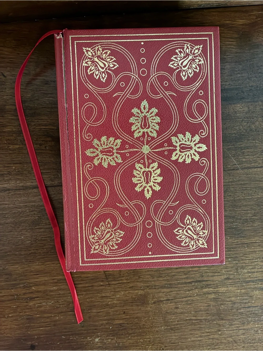 Vintage Walden And Other Writings Collectible Book by Thoreau Red & Gold